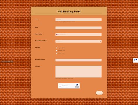 Free Online Reservation Form Template .